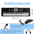 thumbnail image 6 of Meterk 61 Keys Digital Music Electronic Keyboard Piano Multifunctional Piano Keyboard for Kids Student With Microphone Musical Instrument, 6 of 7