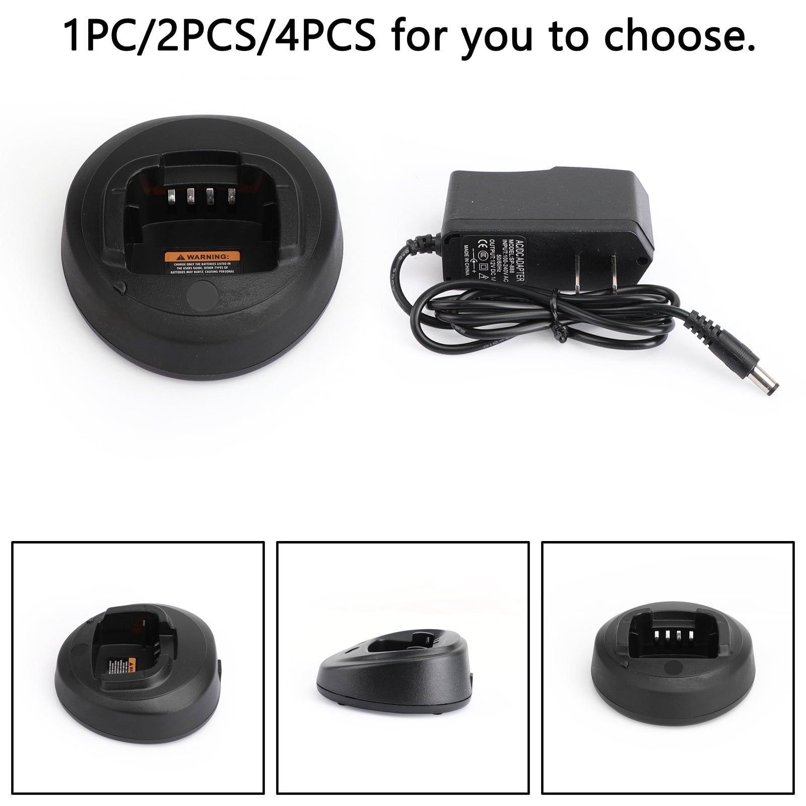 1Pcs Desktop Battery Rapid Charger For Baofeng UV-B5 UV-B6 Radio US 