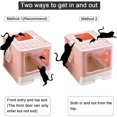 thumbnail image 3 of Inodoro para Gatos, Bandeja de Arena para Gatos con Tapa Ranurada y Pala, Facilitar la Limpieza, Rosado - 51x41x38cm esquí esquí Gafas de esquí, 3 of 5