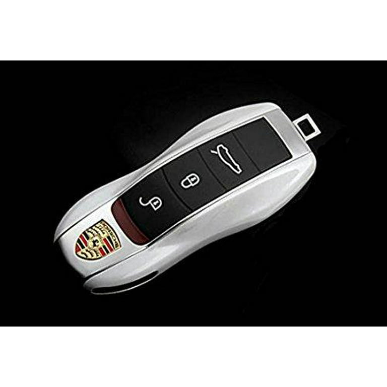 Xotic Tech White Remote Smart Key Shell Holder Cover For Porsche Cayenne  Panamera Macan 911 