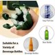 thumbnail image 5 of Mini moldes de silicona para cubitos de hielo con tapas (azul marino), estrechos y largos, fáciles de empujar y colocar, para hacer 6 botellas de agua, adecuados para llenar bebidas embotelladas, 5 of 5