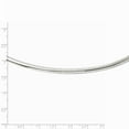 thumbnail image 2 of 14k White Gold 4mm Domed Omega Necklace 18 Inch Pendant Necklace for Women - 25.1 Grams, 2 of 6