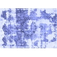 thumbnail image 1 of Ahgly Company Machine Washable Indoor Rectangle Abstract Blue Modern Area Rugs, 2' x 4', 1 of 4