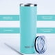 thumbnail image 3 of Vasos de Acero Inoxidable - Termo Tumbler de 22oz -660ml | Vaso Termico | Mantiene La Temperatura Entre 8 y 24 Horas - Bebidas Frias y Calientes | Tapa Antiderrame - Ideal Para turquesa 22oz – 660m NORDAY SKITBLACK, 3 of 5