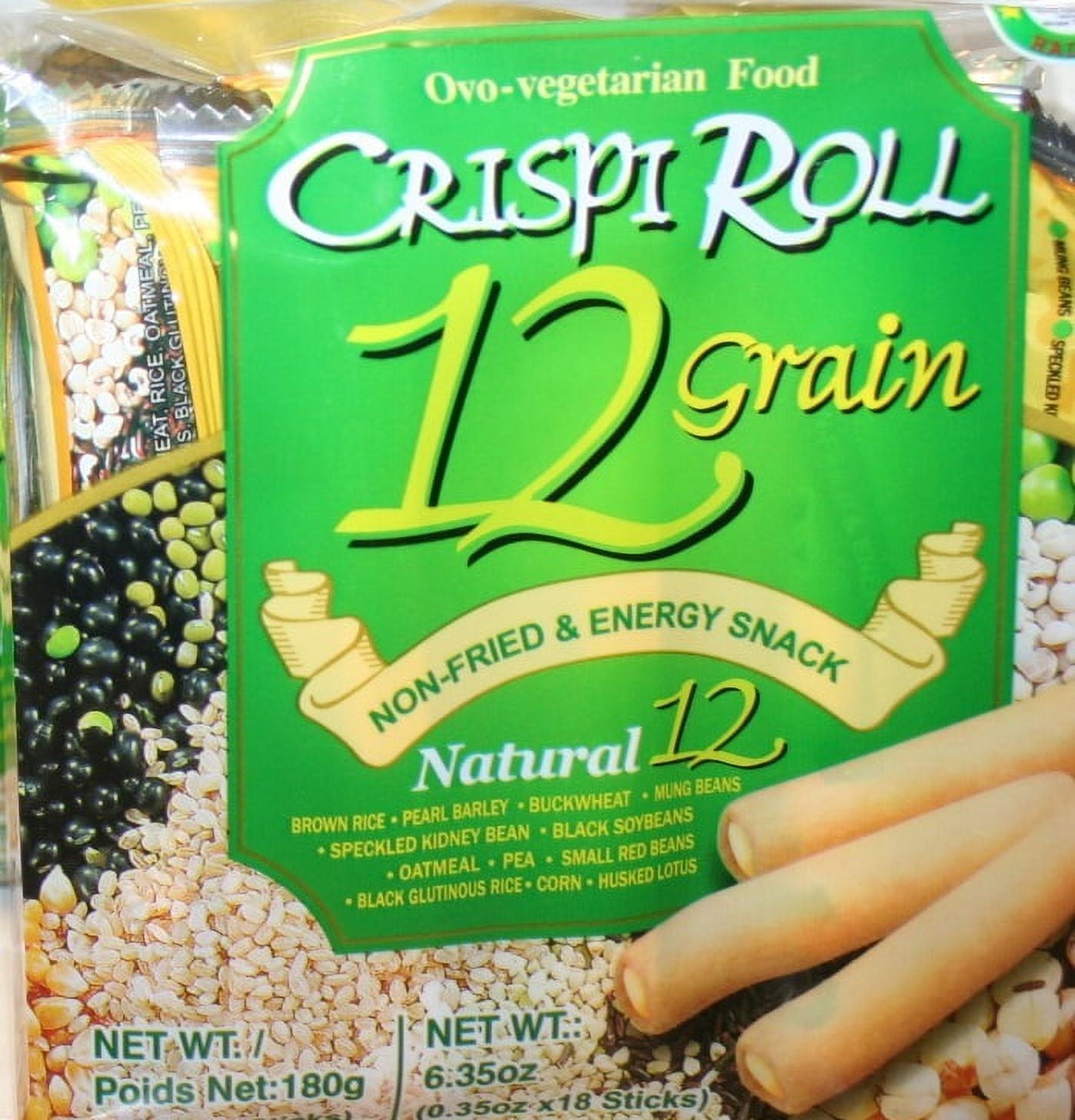 Ovo-Vegetarian 12 Grain Crispi Non-Fried Rolls (18 rolls) 3 Pack