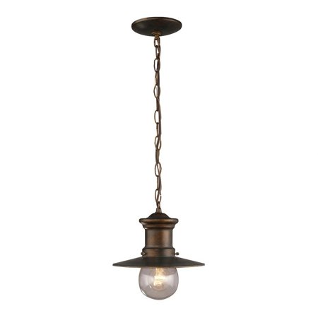 

1 Light Pendant in Transitional Style 10 inches Tall and 9 inches Wide Bailey Street Home 2499-Bel-1631900