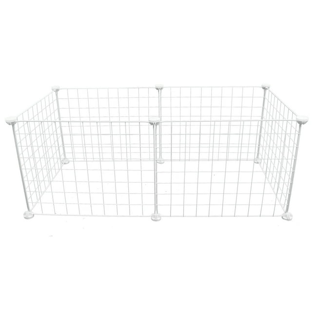 CRAFTHROU 1 Ensemble Cage pour Chat en Fil de Fer Blanc Respirante Bricolage Cage pour Animal avec Grand Espace et Installation Simple