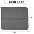 thumbnail image 2 of Dish Drying Pad 16*18in,Microfiber Drainer Mat,Countertop Absorbent Mats,Cutlery Drain Mats,Water Insulation Dinnerware Protective Pad,for Home Kitchen Bathroom Counter (Gray), 2 of 6