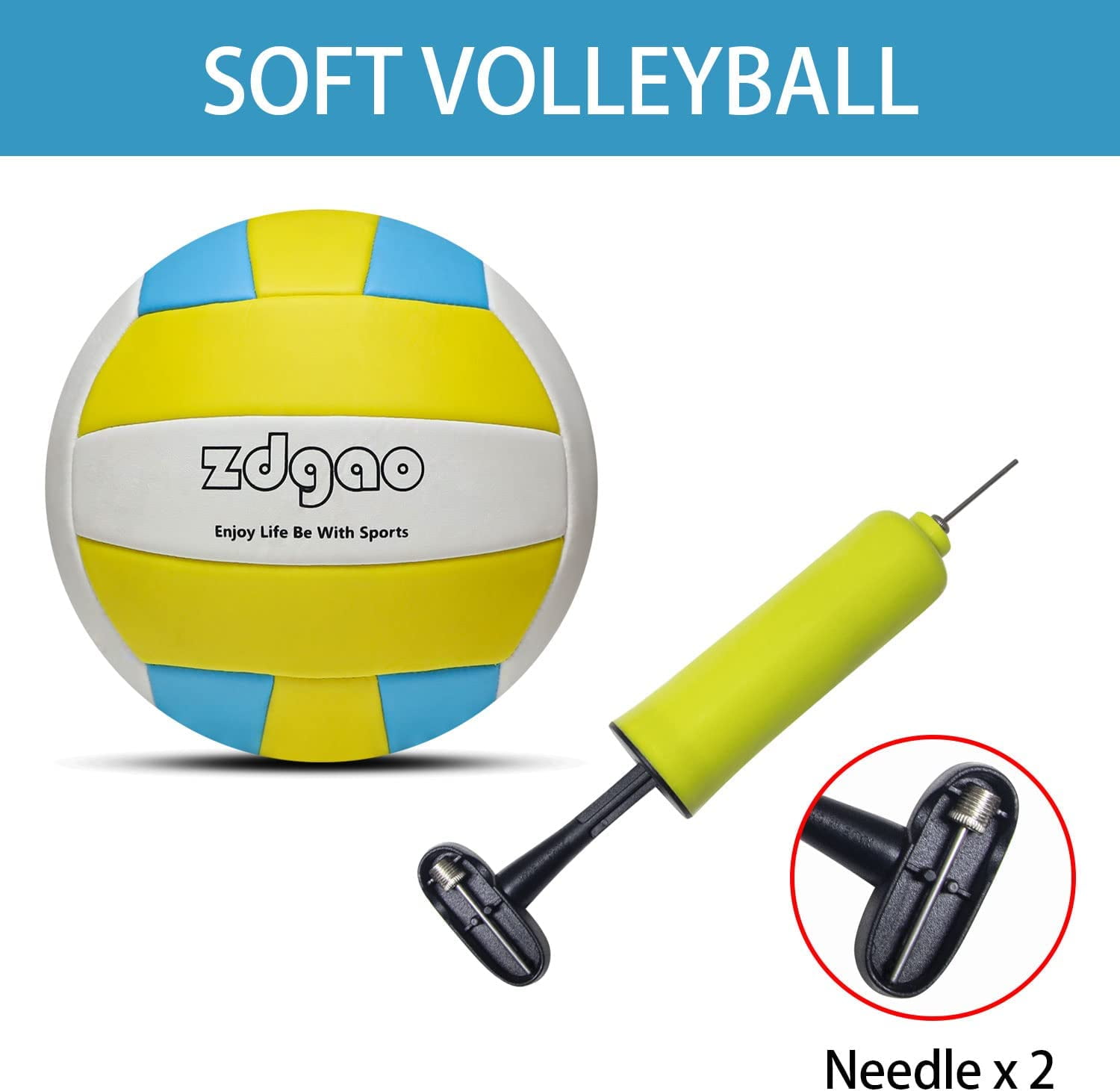 Portable Beach Backyard Volleyball Net System, Complete Set