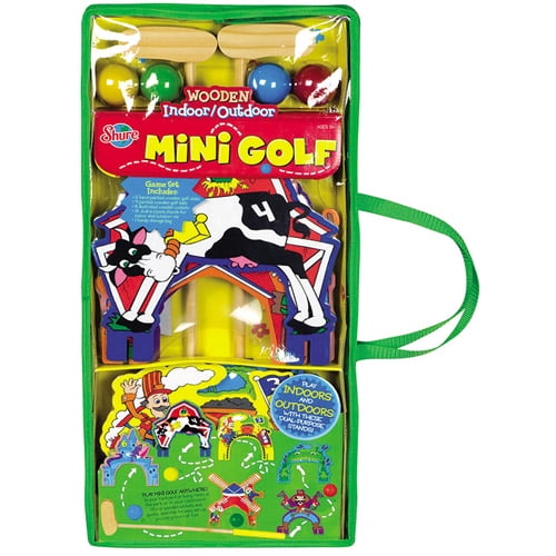 T.S. Shure Wooden Indoor and Outdoor Mini Golf Set