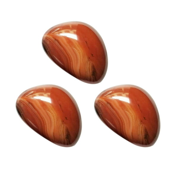 2pcs Agate Tumbled Stone Sardonyx Natural Sardonyx Agate Healing Stones for Art Crafts Fountains Crystal Healing Pendant (Middle Size, 4-5cm)