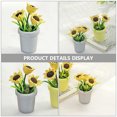 thumbnail image 4 of 2 piezas de bonsái de girasol en miniatura para decoración de casa de muñecas, planta en maceta, adorno para casa de muñecas, 4 of 7