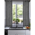 thumbnail image 2 of Vintage Black Sheer Curtains 45 Inch Length 2 Panels Set for Living Room/Bedroom, Country Farmhouse Plants Tree Pattern Kitchen Curtains Grommet Semi-Sheer Curtains Drapes Window Treatments 42"x45"x2, 2 of 7