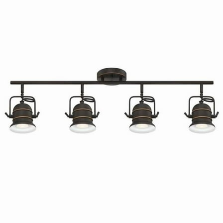 Boswell Four-Light Indoor Track Light Kit, Oil-Rubbed Bronze