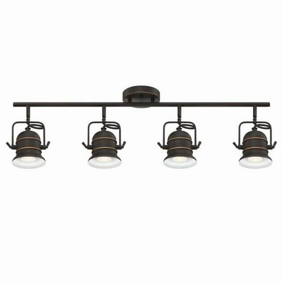 Boswell Four-Light Indoor Track Light Kit, Oil-Rubbed Bronze