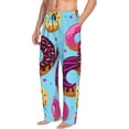 thumbnail image 6 of Naloa Donuts Pajama Pants Men, PJ Bottoms, Sleep & Lounge Pants-Large, 6 of 6