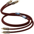 thumbnail image 1 of Cable de audio TODN RCA a RCA de 1 m, 4 núcleos, OFC, chapado en oro, 1 par, 1 of 8