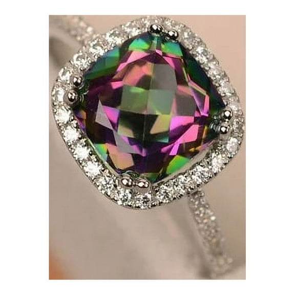 Simple Lady Zircon Copper Micro Diamond Ring