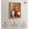 thumbnail image 2 of Three Vases Modern Canvas Classic Vintage Wall Art by Art Remedy, Gold Frame, 10" x 15", 2 of 7