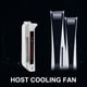 thumbnail image 3 of Kuymtek Consola Host Fan para PS5 con luz indicadora de nivel de ventilador Game Console USB Cooler, 3 of 7
