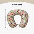 thumbnail image 5 of Gaeub Colorful Chili Print Memory Foam Travel Pillow,U-Shaped Neck Pillow,Head Neck Support Airplane Pillow,Flight Pillow for Traveling,Car,Home,Office,Washable Cover, 5 of 8