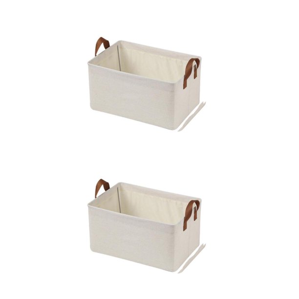 Moyic Cesta de almacenamiento Contenedores Organizador con asas Cajas plegables Impermeable para guardarropa Ropa Misceláneas Guardería Type1 NO1