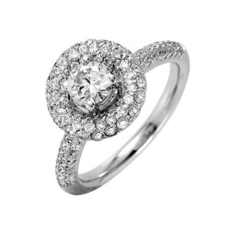 Foreli 1.25CTW Diamond 18k White Gold Ring W Cert