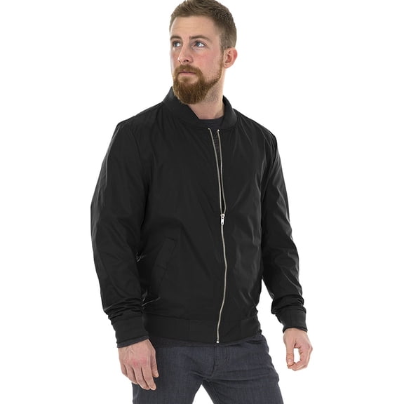 Charles River Apparel 9824 Men's Boston Flight Jacket-Black-3XL