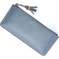 thumbnail image 1 of Bolsa de herramientas Bright Sweet Pu Monedero Bolso largo ultrafino para la vida diaria (azul), 1 of 5