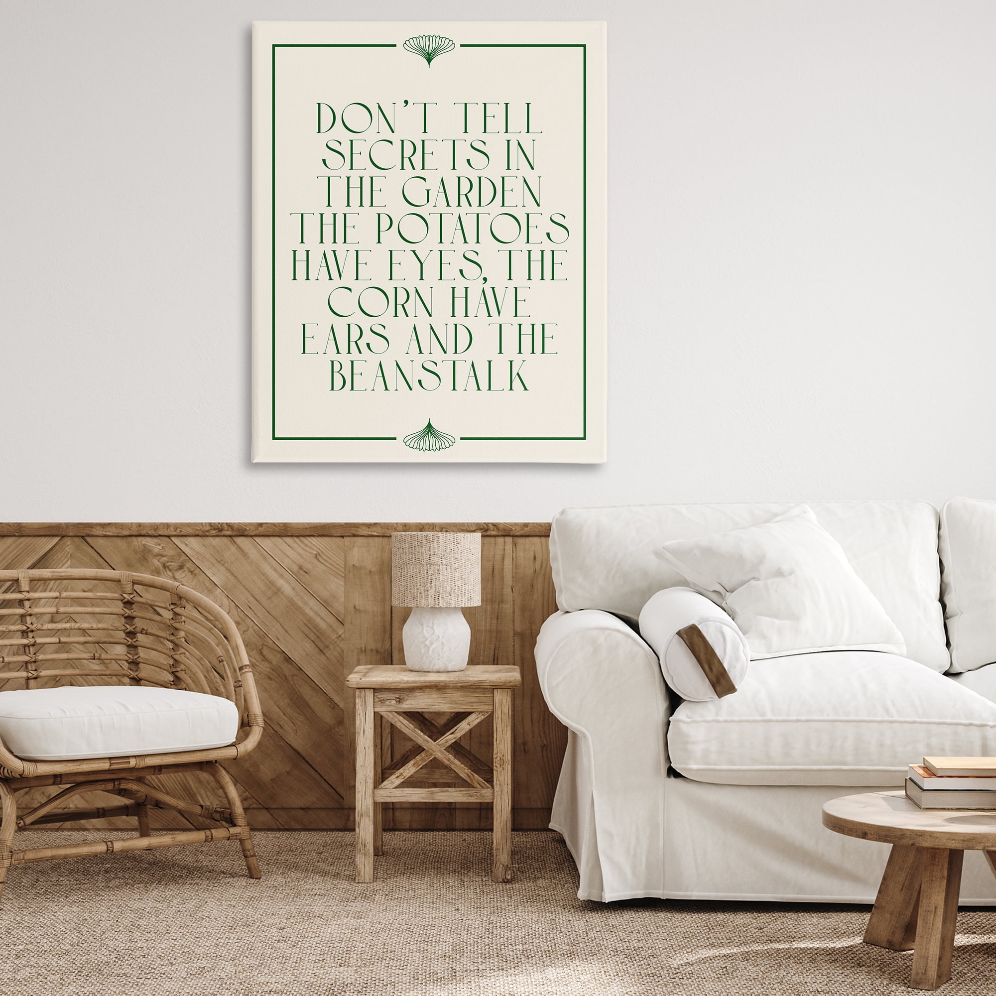 Stupell Industries Funny Gardener Secrets Novelty & Humor Painting Wrapped Canvas Art Print Wall Art, 36 x 48