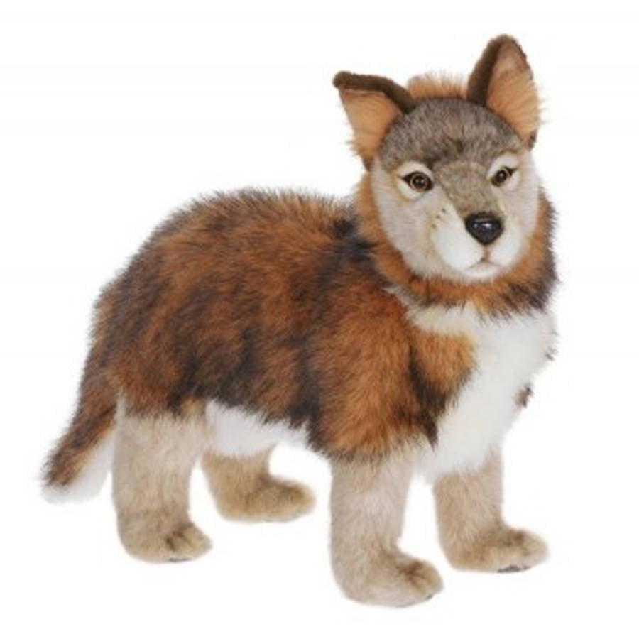 Giant Jumbo Plush Standing Wolf Stuffed Animal Realistic Toy Kid XL Soft Cuddly 