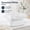 Gusseted White, variant on Goose Feather Down Pillows with 100% Organic Cotton Cover, Luxury Hotel Collection Bed Pillows for Sleeping, Queen Size, Set of 2