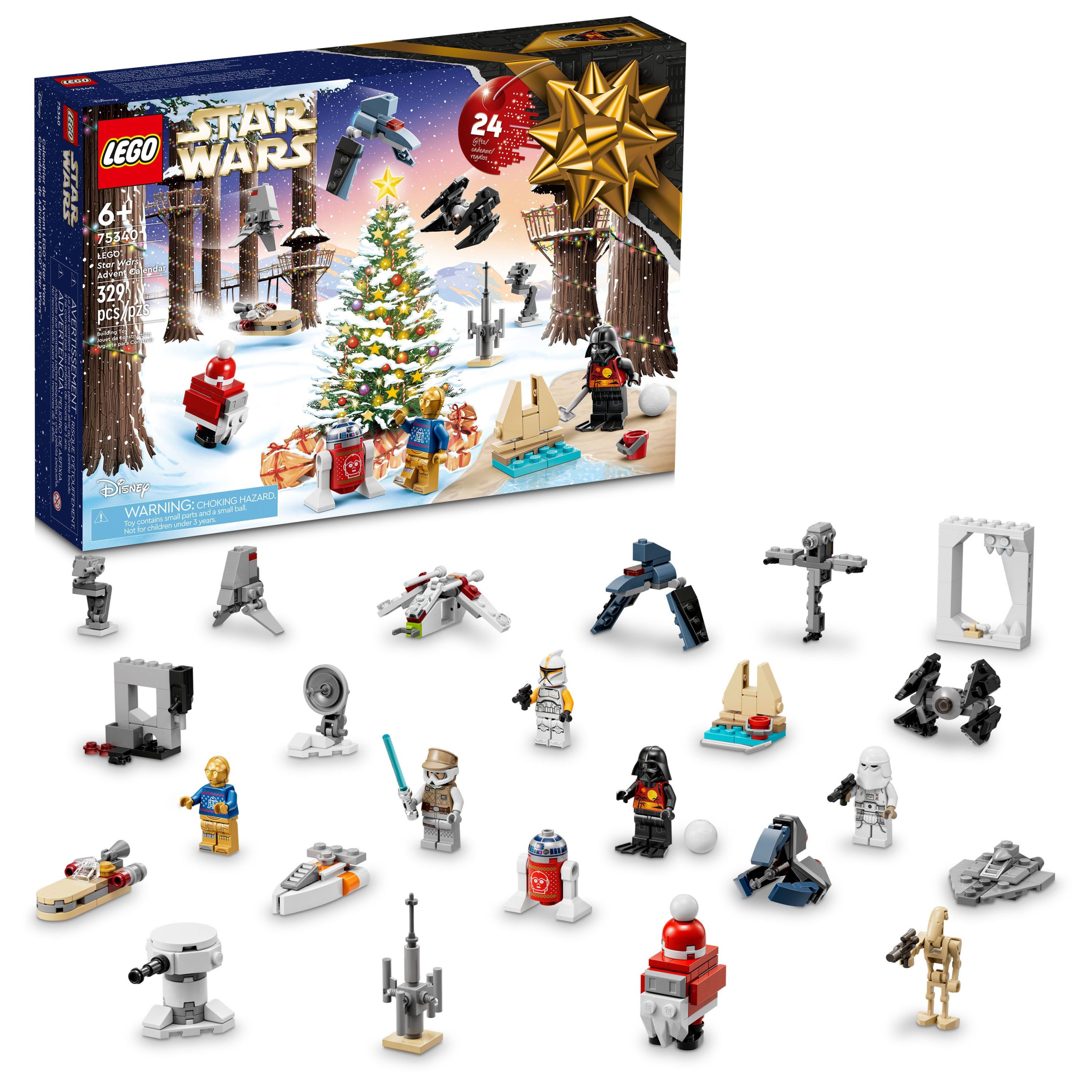 LEGO Star Wars 2022 Advent Calendar 75340 Building Toy Set (329 Pieces) -  Walmart.com