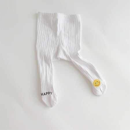 

Baby Korea pure smiling face cotton socks Spring and autumn female baby leggings