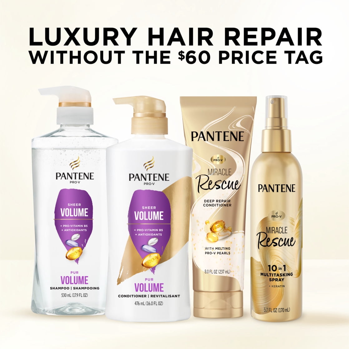 (2 pack) Pantene Pro-V Conditioner Sheer Volume, 16.0 fl oz