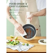 Hot Pot Electric With Steamer, 1.6L Ramen Cooker Non-Stick Sauté Pan for Steak, Egg, Fried Rice, Ramen, Oatmeal, Soup, Portable Personal Perfect Suit Dorm Room and Apartment (White)