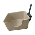 thumbnail image 1 of Caja de arena para gatos, bandeja de arena para mascotas con parte abierta, resistente con pala, bandeja de arena antisalpicaduras para gatos Café, 1 of 8