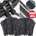 thumbnail image 2 of 1000/100 Uds bridas de nailon ajustables autoblocantes correas de sujeción bucles de sujeción bridas de alambre de plástico reutilizables para el hogar y la Oficina, 2 of 7