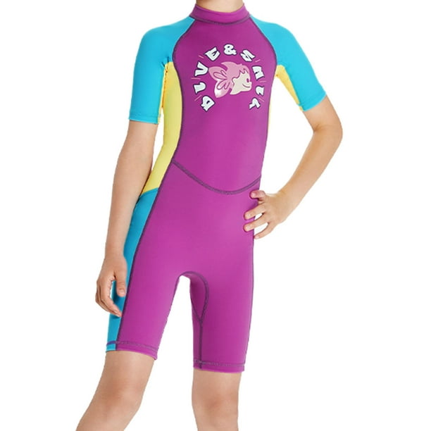 Kids Swimsuits Girls Wetsuit Thermal Water Resistant Swimming