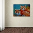 thumbnail image 3 of Trademark Fine Art 'Red Foxes' Canvas Art by Marion Rose, 3 of 3