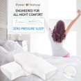 thumbnail image 7 of Power of Nature Contour Memory Foam Pillow Orthopedic Sleeping Pillows Ergonomic Cervical Pillow for Neck Pain for Side Sleepers Back and Stomach Sleepers with Premium Pillowcase, 7 of 7
