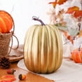 thumbnail image 6 of 8 Inch Large Artificial Pumpkins Decor Foam Decorative Pumpkins for Halloween Autumn Harvest Home Decorations, 6 of 7