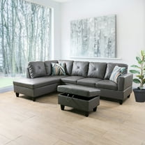 Ponliving Furniture 3-Pieces Living Room Sofa Set