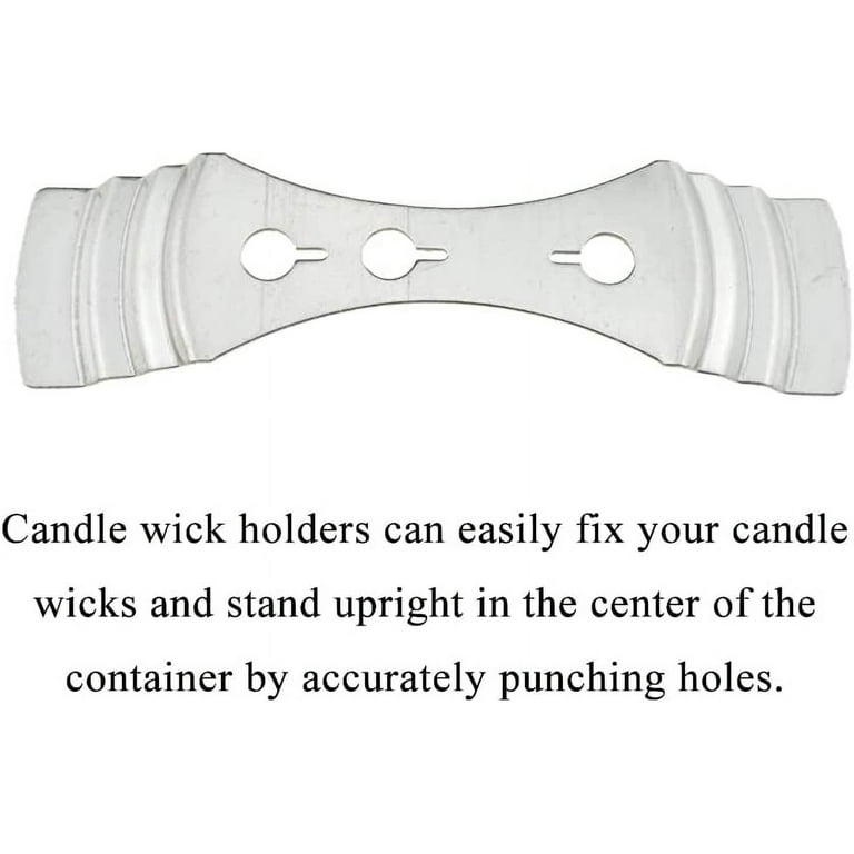  10pcs Candle Wick Holders, Candle Wick Centering Device Metal Candle  Wick Bar Centering Device Centering Tool Candle Wick Holder for Candle  Making