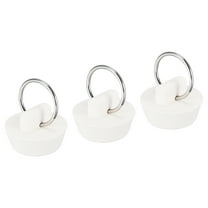 Uxcell Rubber Sink Plug, White Drain Stopper Fit 1" to 1-1/16" Drain for Bathtub Kitchen and Bathroom 3 Pack
