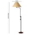 thumbnail image 3 of Benjara 3 Way Metal Floor Lamp with and Adjustable Height Mechanism, Brown, 3 of 5