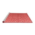 thumbnail image 2 of Ahgly Company Machine Washable Indoor Square Abstract Red Modern Area Rugs, 4' Square, 2 of 4