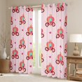 thumbnail image 2 of Erosebridal Rideaux et Draperies de Princesse Citrouille (38x45), Imprimé Cœur d'Amour Rouge Rideaux Occultants 30 %-50 % pour Chambre, Rose, 2 of 6