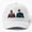 White, variant on TFATWS Bucky and Sam Baseball Cap, Superhero Duo Fan Graphic Design, Classic Hat