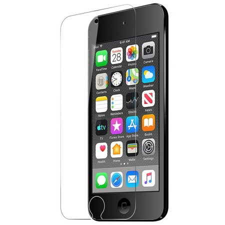 Tempered Glass for iPod Touch 7, Nakedcellphone 9H Hard Clear Screen Protector Display Guard [Scratch and Crack Saver] for Apple iPod Touch 5th 6th 7th Gen